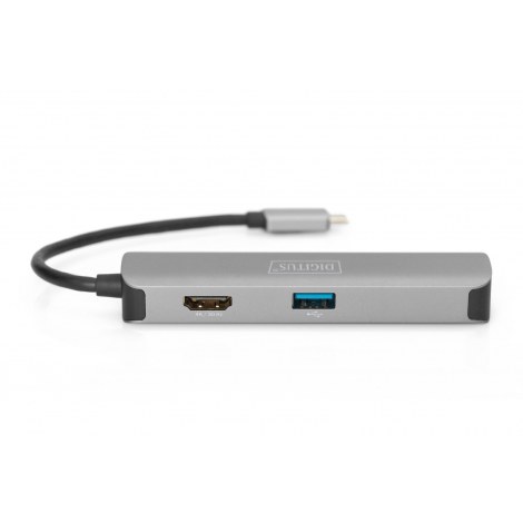 Digitus | USB-C Dock | DA-70891 | Dock | Ethernet LAN (RJ-45) ports | VGA (D-Sub) ports quantity | DisplayPorts quantity | USB 3 - 4